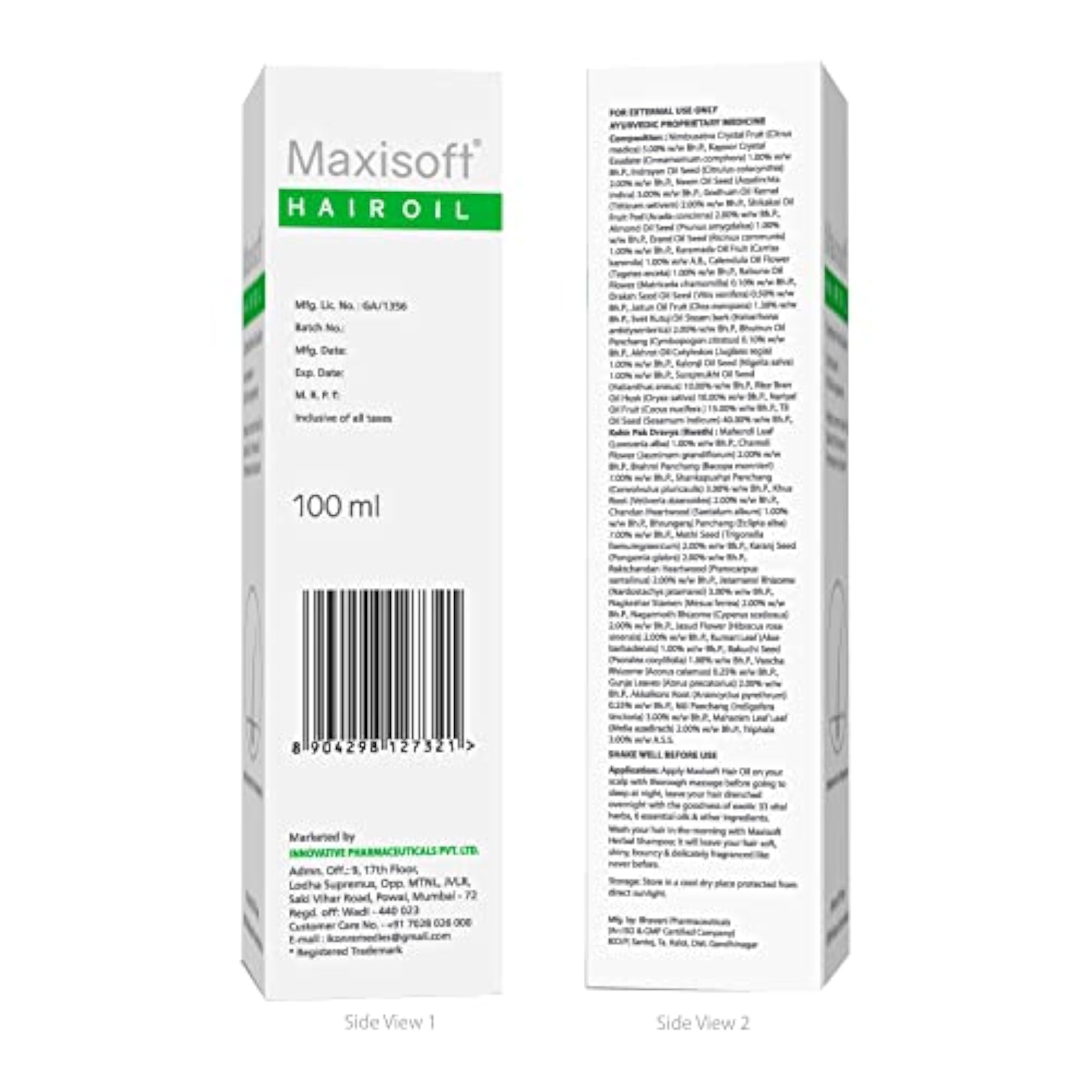 Hair Oil Complete Solution, 100ml for Hair Growth